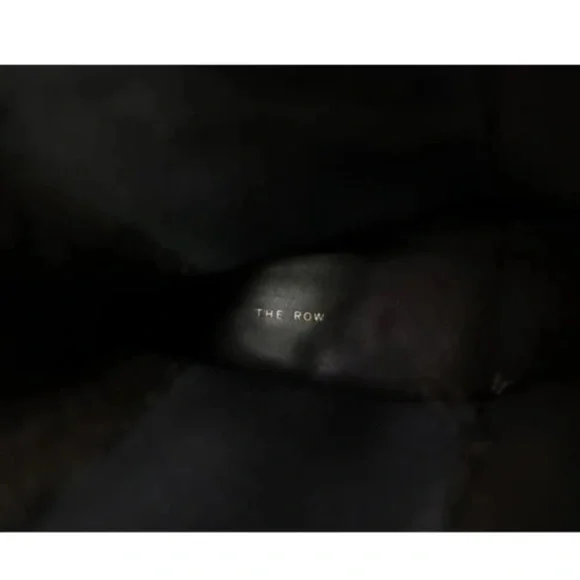 The Row Gaia Black Leather Ankle Boots - Picture 10 of 11